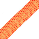 Italian Orange Deep Knife Pleated Trimming - 1"