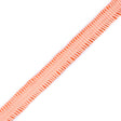 Italian Peach Deep Knife Pleated Trimming - 1"