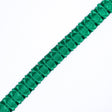 Italian Kelly Green Box Pleated Trimming - 1"