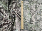 Brushed Polyester Spandex Knit Tree Camo