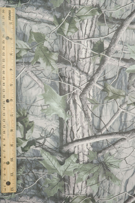 Brushed Polyester Spandex Knit Tree Camo