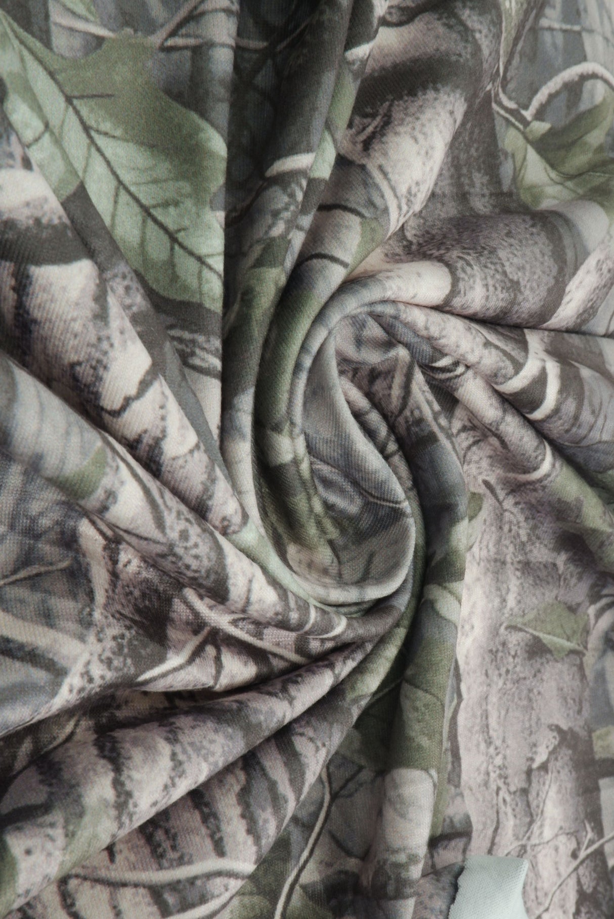 Brushed Polyester Spandex Knit Tree Camo