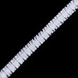 Italian White Box Pleated Trimming - 1"