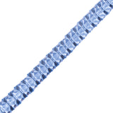Italian Colonial Blue Box Pleated Trimming - 1"