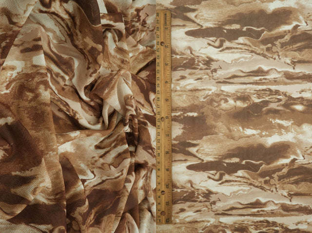 Abstract Digital Mesh Stretch Fabric