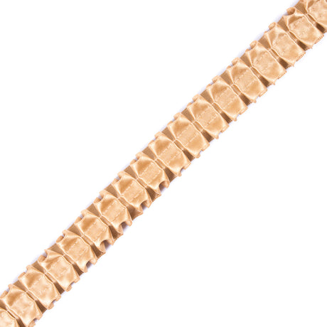 Italian Light Gold Box Pleated Trimming - 1"