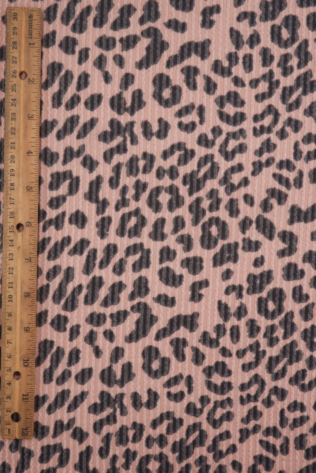 Animal Print Jacquard Double Knit Fabric