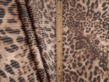 Chic Leopard Animal Double Knit Fabric 55" Soft Stretchy Material for Sewing