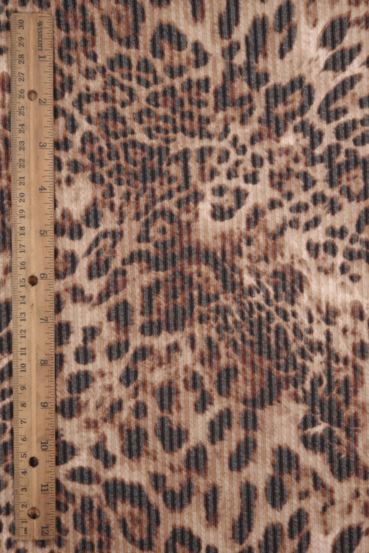 Double Knit Leopard Print Fabric