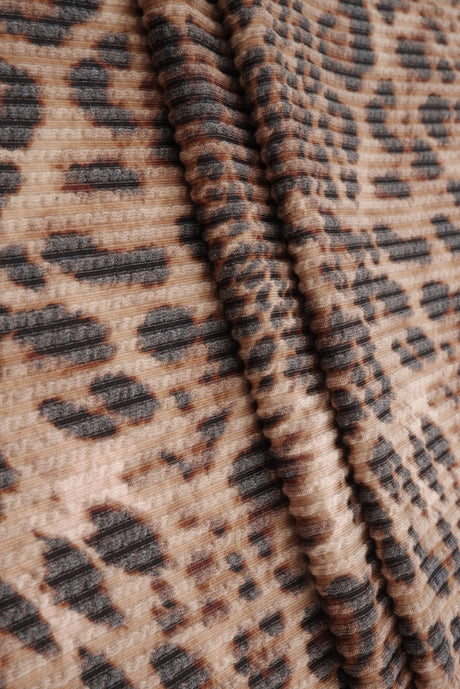 Double Knit Leopard Print Fabric