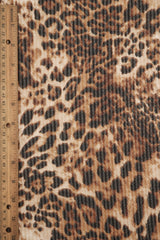 Double Knit Leopard Print Fabric