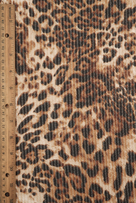 Double Knit Leopard Print Fabric