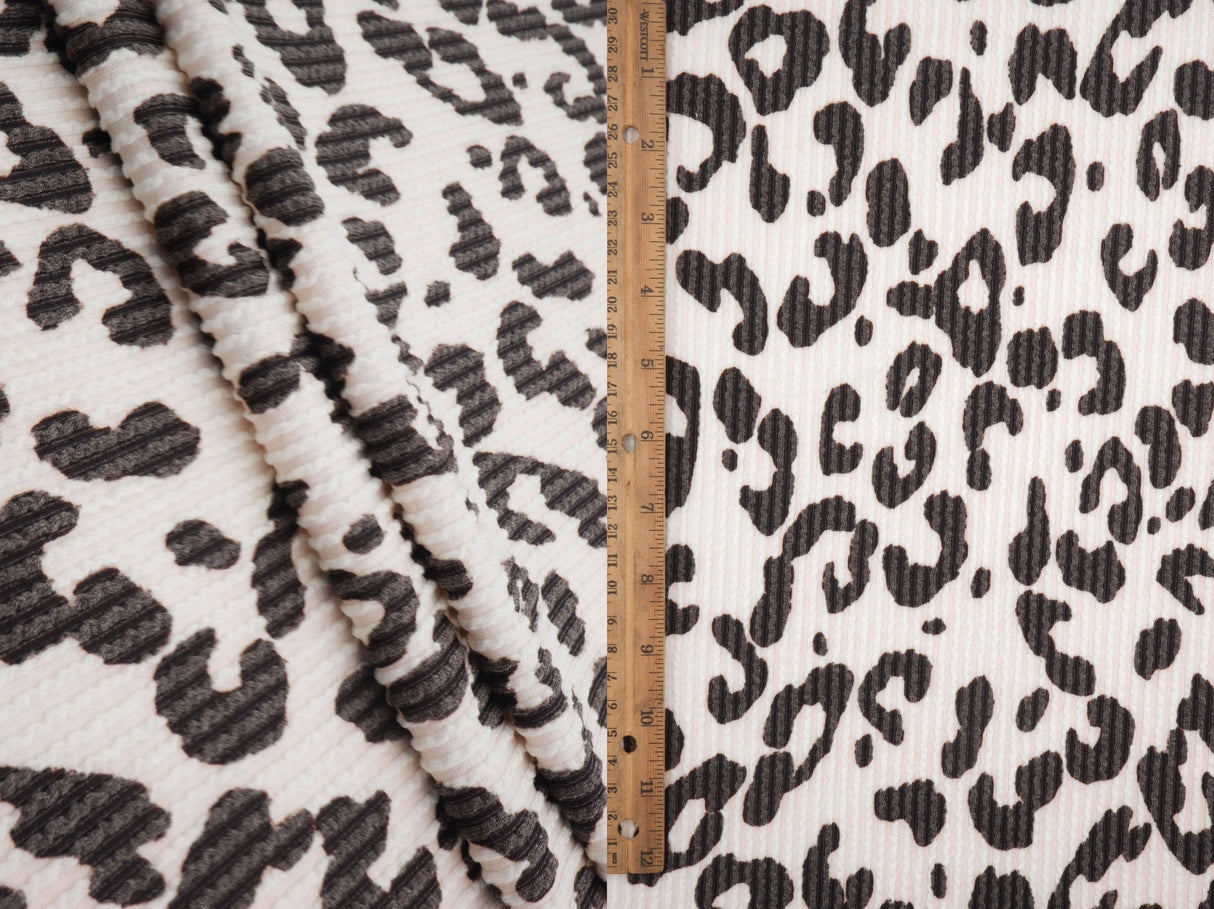 Double Knit Leopard Print Fabric