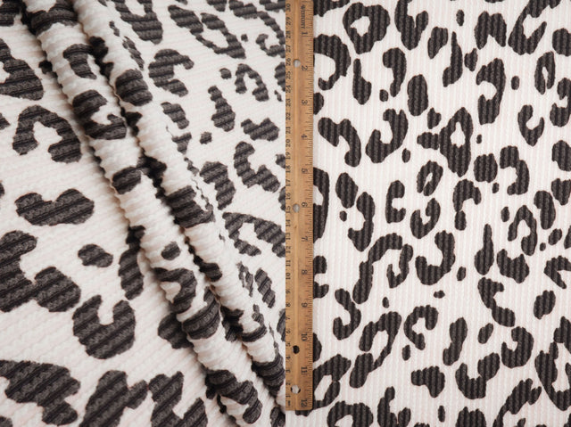 Double Knit Leopard Print Fabric