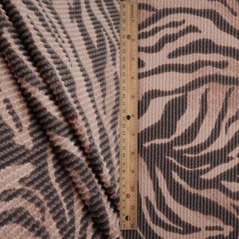 Zebra Print Double Knit Fabric 56/57" Soft Stretchy Polyester Rayon Spandex