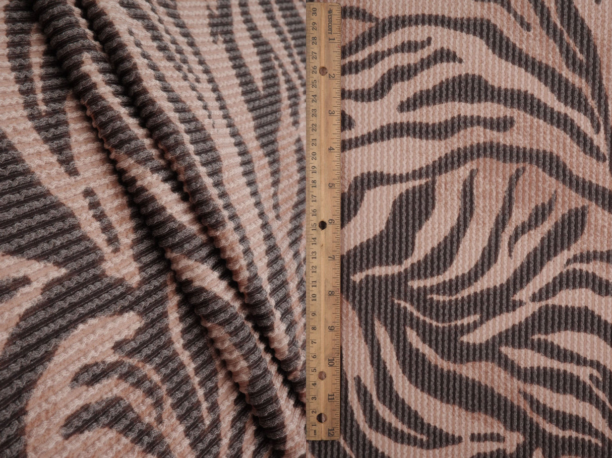 Double Knit Zebra Print Zebra Fabric