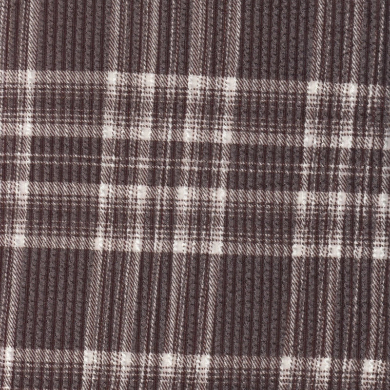 Double Knit Jacquard Plaid Fabric 56/57" Wide Soft Stretchy Polyester Rayon Spandex