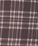 Plaid Double Knit Jacquard Fabric Brown