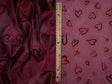 Heart Flocked Mesh Fabric