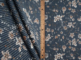 Boho Floral Double Knit Fabric 56/57" Wide Soft Stretchy Polyester Rayon Spandex for Sewing
