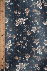 Floral Double Knit Fabric Boho Print