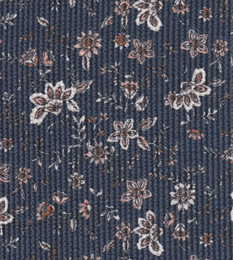 Floral Double Knit Fabric Boho Print