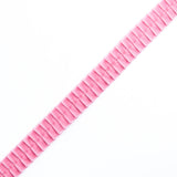 Italian Dusty Rose Velvet Knife Pleated Trimming - 0.875"