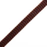 Italian Dark Brown Velvet Knife Pleated Trimming - 0.875"