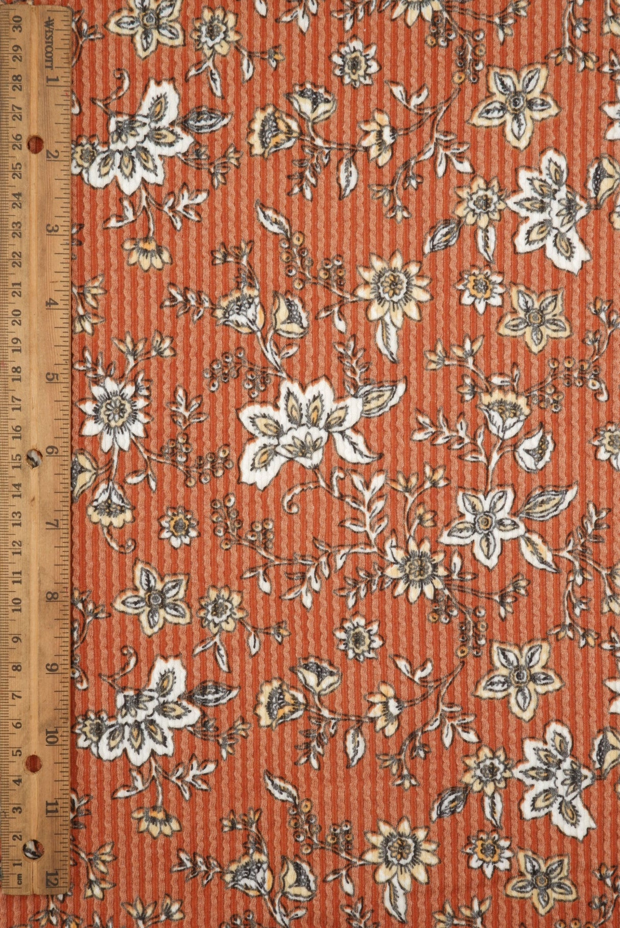 Floral Double Knit Fabric Boho Print