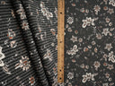 Boho Floral Double Knit Fabric 56/57" Wide Soft Stretchy Polyester Rayon Spandex for Sewing