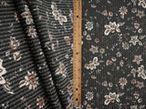 Boho Floral Double Knit Fabric 56/57" Wide Soft Stretchy Polyester Rayon Spandex for Sewing