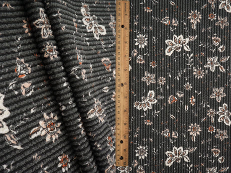 Floral Double Knit Fabric Boho Print