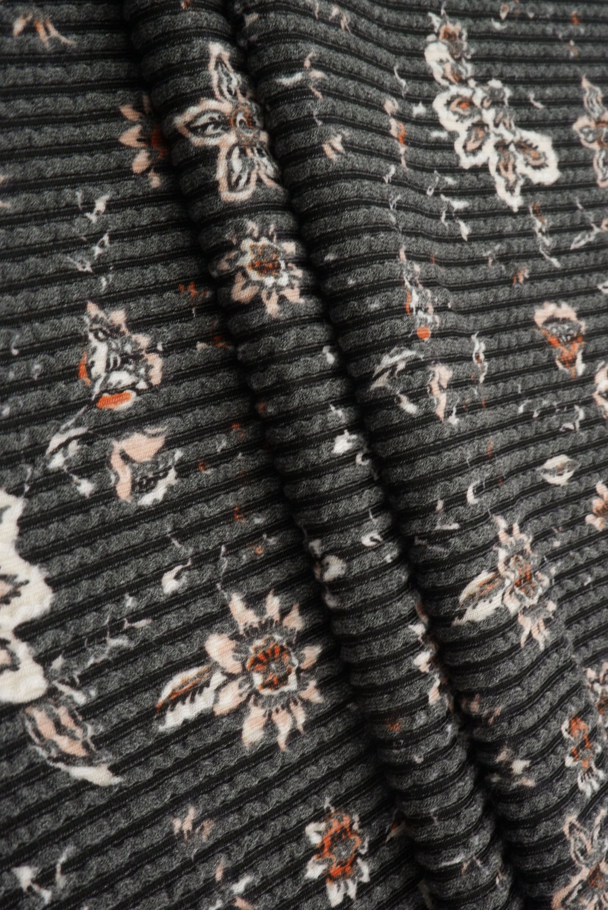 Floral Double Knit Fabric Boho Print