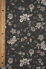 Floral Double Knit Fabric Boho Print