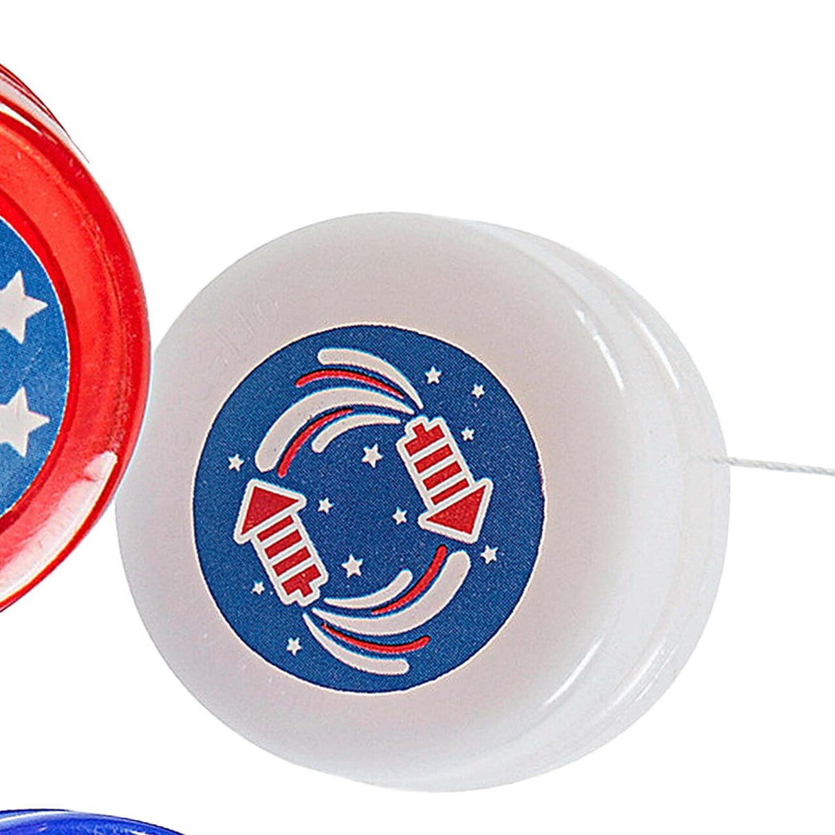 1 1/4" diam. Bulk 48 Pc. Red, White & Blue Mini Patriotic YoYo Assortment
