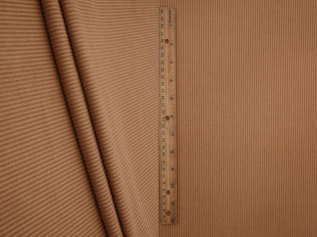 Micro Suede Rib Knit Fabric Brown