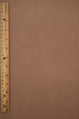 Micro Suede Rib Knit Fabric Brown
