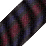 Italian Brown/Red/Purple Striped Stretch Grosgrain Ribbon - 2"