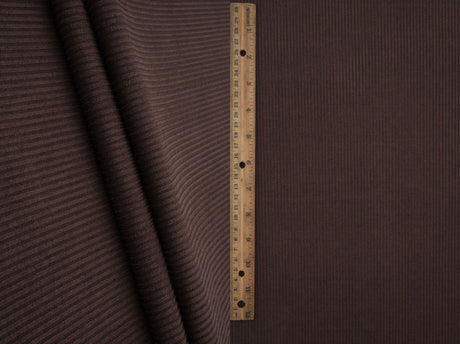 Micro Suede Rib Knit Fabric Brown