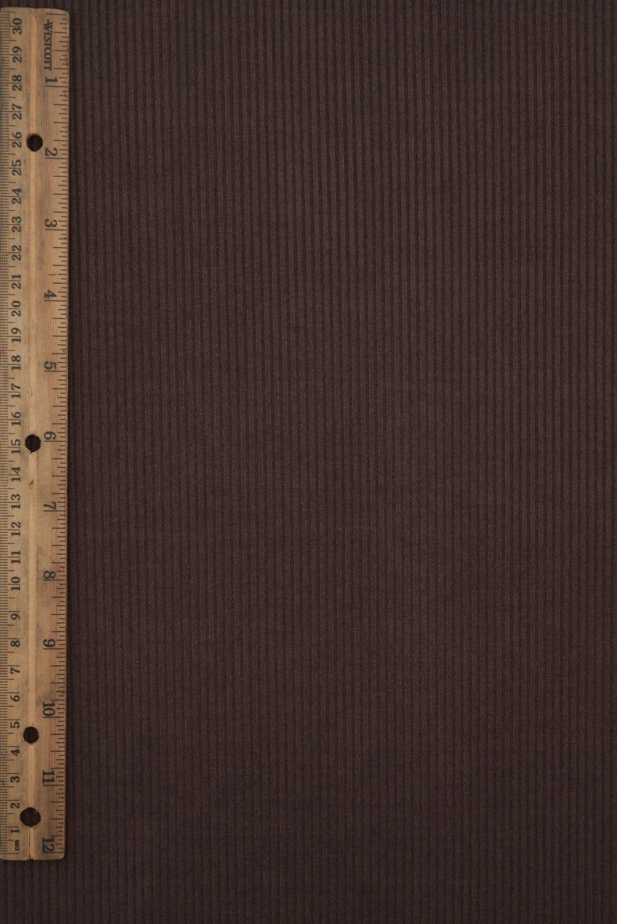 Micro Suede Rib Knit Fabric Brown