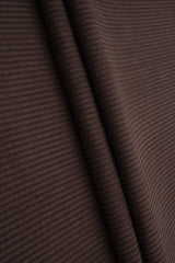 Micro Suede Rib Knit Fabric Brown