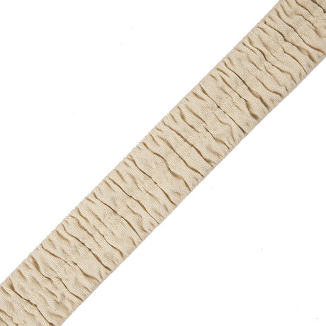 Italian Greggio Ruched Stretch Wool Trimming - 1.5"