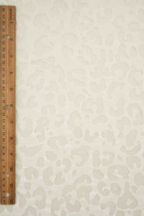 Velvet Burnout Knit Animal Print Fabric
