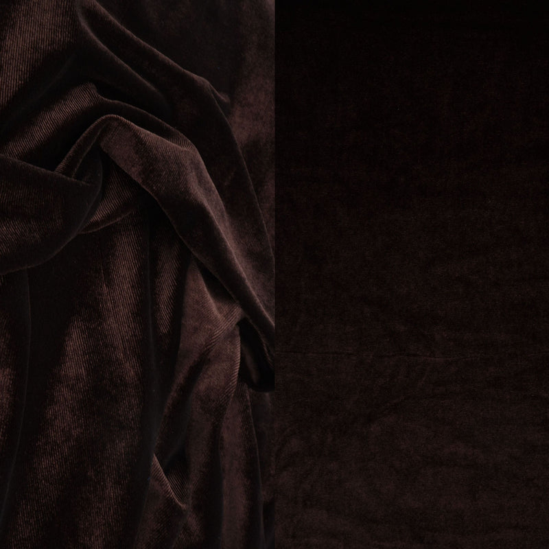 Velvet Stretch Knit Fabric Solid