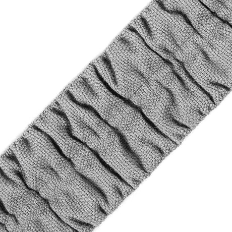 Italian Gray Ruched Stretch Wool Trimming - 1.5"