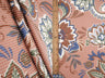 Floral Double Knit Fabric Olive Vintage