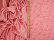 Floral Flocked Mesh Fabric