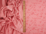 Floral Flocked Mesh Fabric