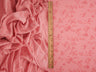 Floral Flocked Mesh Fabric