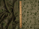 Floral Flocked Mesh Fabric